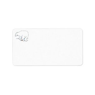 Étiquettes d'adresse d'ours polaire
