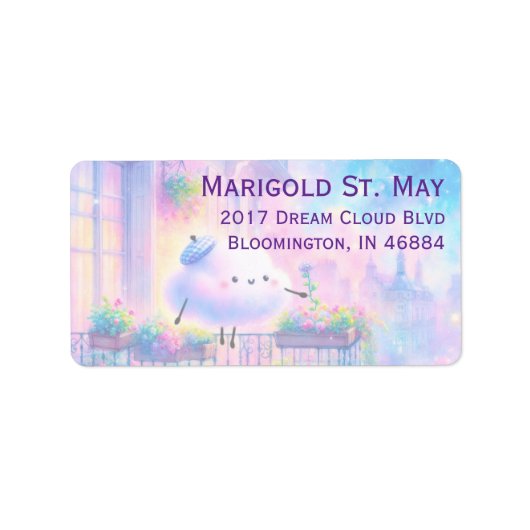 Étiquettes d'adresse Dream Cloud (Devant)