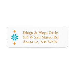 Étiquettes d'adresse du Sud-Ouest de Santa Fe