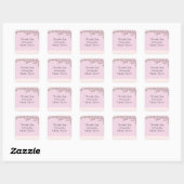 Étiquettes d'adresse Fleur Rose (Feuille)