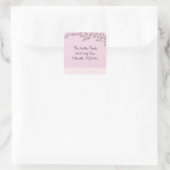 Étiquettes d'adresse Fleur Rose (Sac)