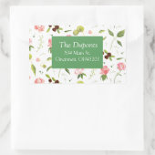 Étiquettes d'adresse florales jolies (Sac)