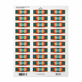 Étiquettes d'adresse géométriques (Feuille entière)