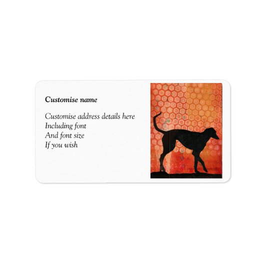 Étiquettes d'adresse Greyhound (Devant)