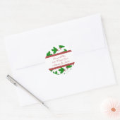 Étiquettes d'adresse Houx de Noël (Enveloppe)