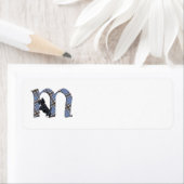 Étiquettes d'adresse Monogramme SCOTTIE (En situation)