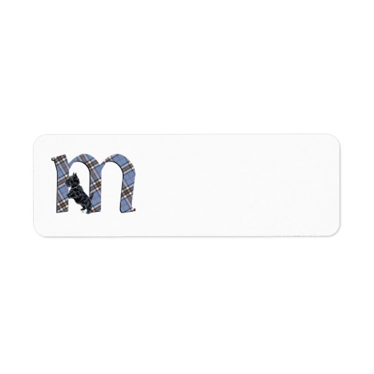 Étiquettes d'adresse Monogramme SCOTTIE (Devant)