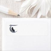 Étiquettes d'adresse Monogramme SCOTTIE (En situation)