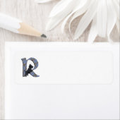 Étiquettes d'adresse Monogramme SCOTTIE (En situation)
