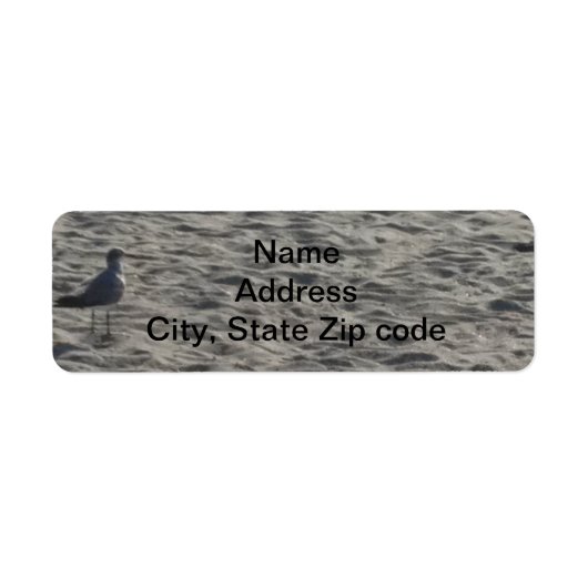 Étiquettes d'adresse Mouette (Devant)