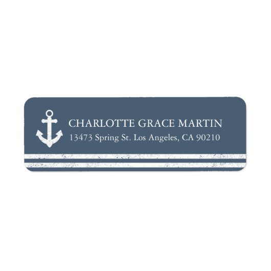 Étiquettes d'adresse nautiques (Devant)