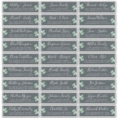 Étiquettes d'adresse personnalisables pour invités (Devant)