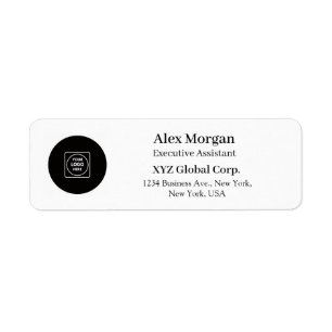 Étiquettes d'adresse personnalisées avec logo d'en