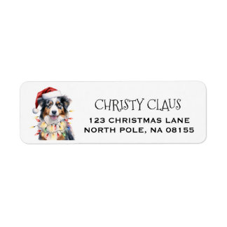 Étiquettes d'adresse personnalisées pour Noël Berg