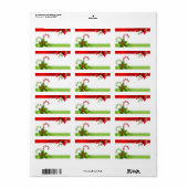 Étiquettes d'adresse pour courrier en forme de can (Feuille entière)