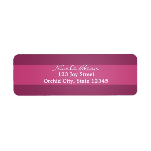 Étiquettes d'adresse pour invitation chic rayée vi (Devant)