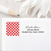 Étiquettes d'adresse pour invitation d'anniversair (En situation)