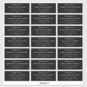 Étiquettes d'adresse pour invités de mariage en iv