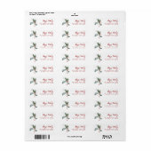 Étiquettes d'adresse pour les fêtes (Feuille entière)