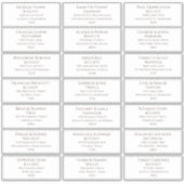 Étiquettes d'adresse pré-adressées (Devant)