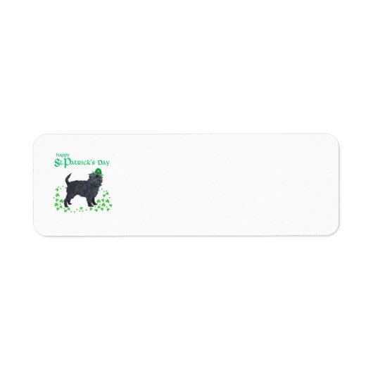 Étiquettes d'adresse Saint-Patrick Affenpinscher (Devant)