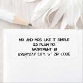 Étiquettes d'adresse simples et faciles (En situation)