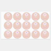 Étiquettes Daisy-Shaped Birthday Bag Tags for Girls (Feuille)