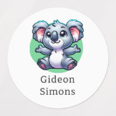 Étiquettes d'animaux mignons (Design 1)