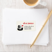 Étiquettes d'anniversaire de bateau pirate et sque (En situation)