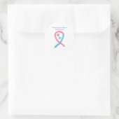 Étiquettes d'art à ruban de sensibilisation rose e (Sac)