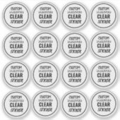 Étiquettes d'autocollants personnalisés (Devant)