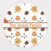 Étiquettes d'automne personnalisés (Design 1)