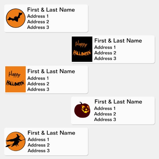 Étiquettes de adresse amusants - Halloween (Groupe)