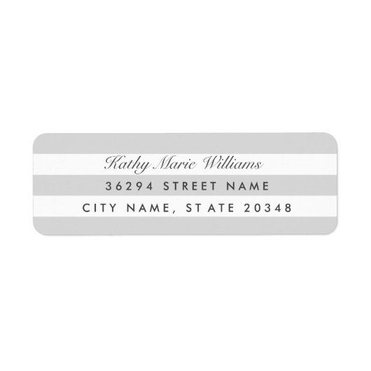 Étiquettes de adresse argentés (Devant)