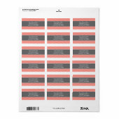 Étiquettes de adresse Arrière - plans diamant (cor (Feuille entière)