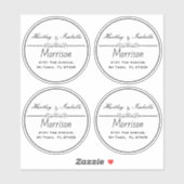 Étiquettes de adresse arrondis clairs personnalisé (Feuille)