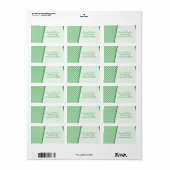 Étiquettes de adresse Art Déco Fab (Feuille entière)