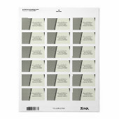 Étiquettes de adresse Art Déco Fab (Feuille entière)