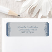 Étiquettes de adresse Art déco moderne (En situation)