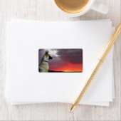 Étiquettes de adresse bergers allemands (En situation)