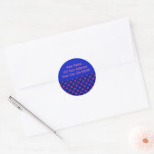 Étiquettes de adresse bleu et violet (Enveloppe)