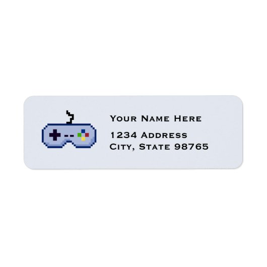 Étiquettes de adresse bleus de retour du contrôleu (Devant)