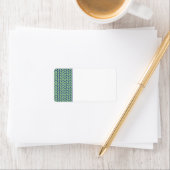 ÉTIQUETTES DE ADRESSE BLUE GREEN KNIT (En situation)