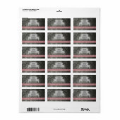 Étiquettes de adresse chics Shabby (Feuille entière)