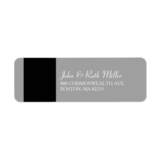 Étiquettes de adresse classiques des funérailles d (Devant)