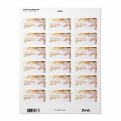 étiquettes de adresse colorés avec arbre (Feuille entière)