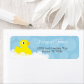 Étiquettes de adresse - Conception en caoutchouc D (En situation)