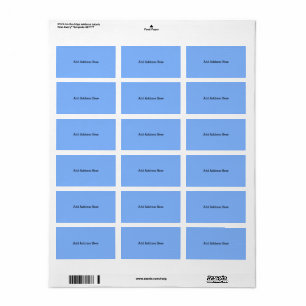 Étiquettes de adresse coordonnés bleus de tablea