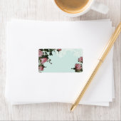 Étiquettes de adresse correspondants, Trellis Rose (En situation)