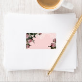 Étiquettes de adresse correspondants, Trellis Rose (En situation)